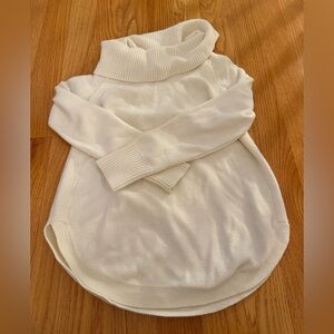 Moth by Anthropology Turtleneck Sweater - White, Size Medium